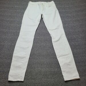 Koral White Skinny Jeans Women's Size 27 Stretch Denim Made in USA